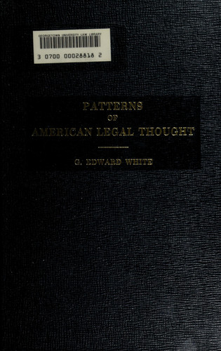 Patterns of American Legal Thought