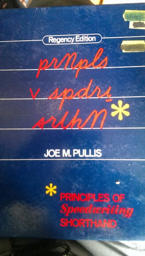 Principles of speedwriting shorthand: Regency edition