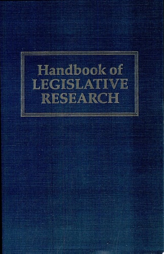 Handbook of Legislative Research