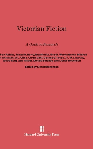 Victorian Fiction A Guide to Research