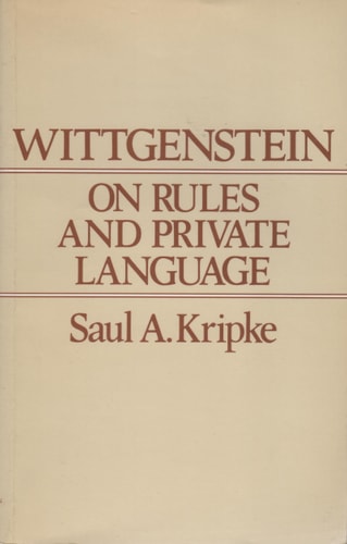 Wittgenstein on Rules and Private Language An Elementary Exposition
