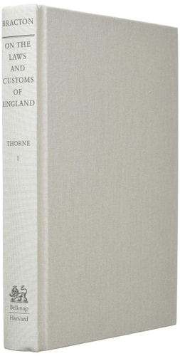 On the Laws and Customs of England, Volume 1