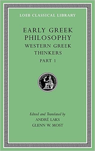 Early Greek Philosophy, Volume IV