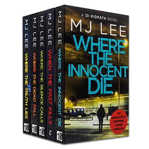 M J Lee DI Ridpath Collection 5 Books Set (Where The Truth Lies, Where The Dead Fall, Where the Silence Calls, Where the Innocent Die, When the Past Kills)