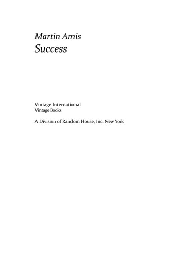 Edition published by Vintage International