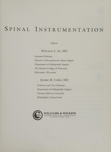 Spinal Instrumentation