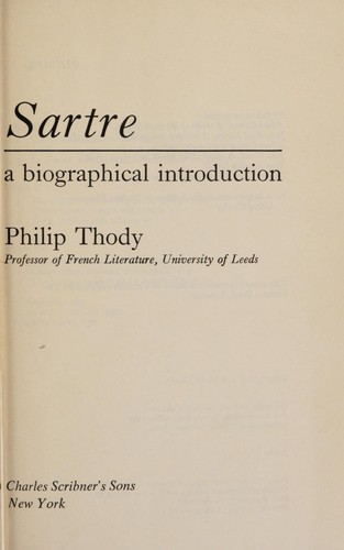 Sartre: A biographical introduction
