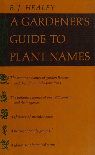 A gardener's guide to plant names