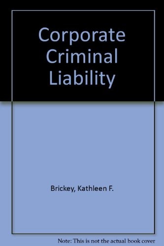 Corporate Criminal Liability