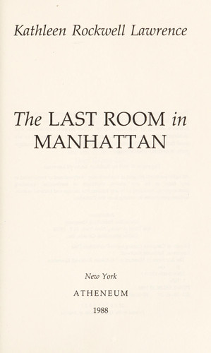 Last Room in Manhattan