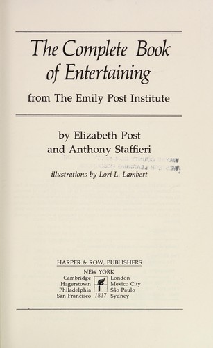 Complete Book of Entertaining