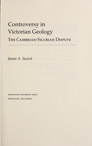 Controversy in Victorian Geology The Cambrian-Silurian Dispute