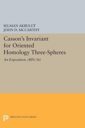 Casson's Invariant for Oriented Homology Three-Spheres An Exposition