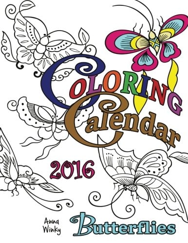 Coloring Calendar 2016 Butterflies