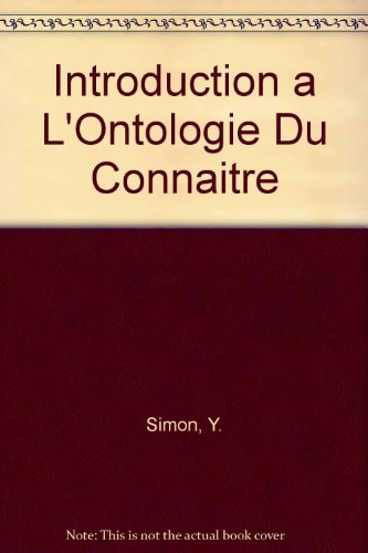 Introduction a L'Ontologie Du Connaitre