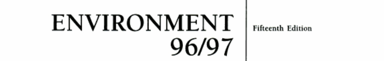 Environment 1996-1997