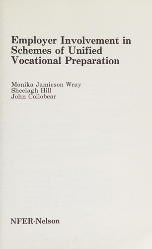Employer Involvement in Schemes of Unified Vocational Preparation
