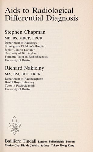 Aids to Radiological Differential Diagnosis