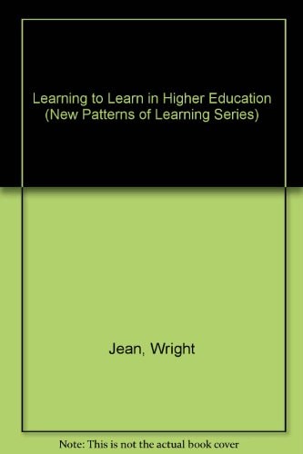 Learning to Learn in Higher Education