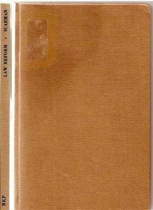 Law reform; the new pattern: The Lindsay memorial lectures delivered at the University of Keele, November 1967,
