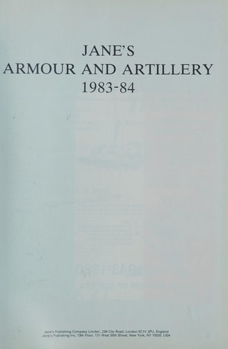 Jane's Armour and Artillery 1983-84