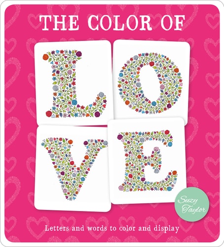 The Color of Love Letters and words to color and display