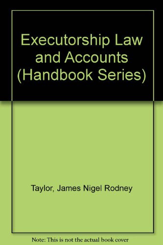 Executorship Law and Accounts