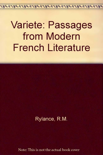 Variété passages from modern French literature