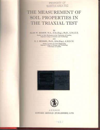 Measurement of Soil Properties in the Triaxial Test