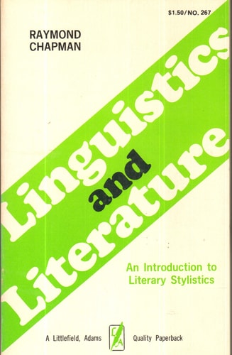 Linguistics and literature: An introduction to literary stylistics