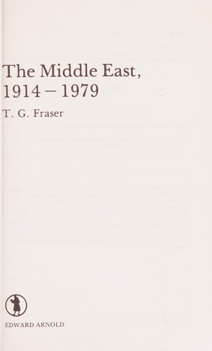 The Middle East, 1914-1979