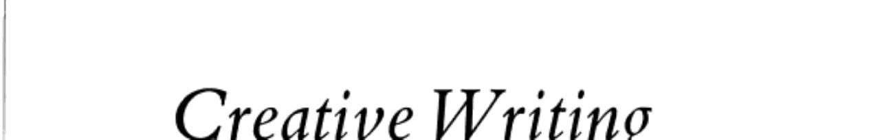 Creative Writing for Juniors