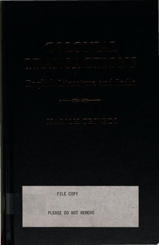 Colonial Transactions English Literature and India