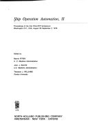 Ship Operation Automation II Proceedings