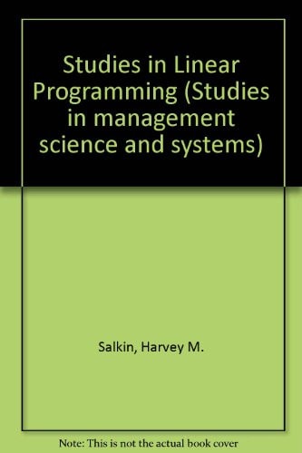 Studies in Linear Programming