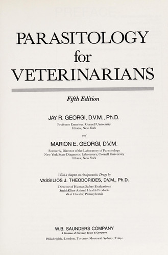 Parasitology for Veterinarians