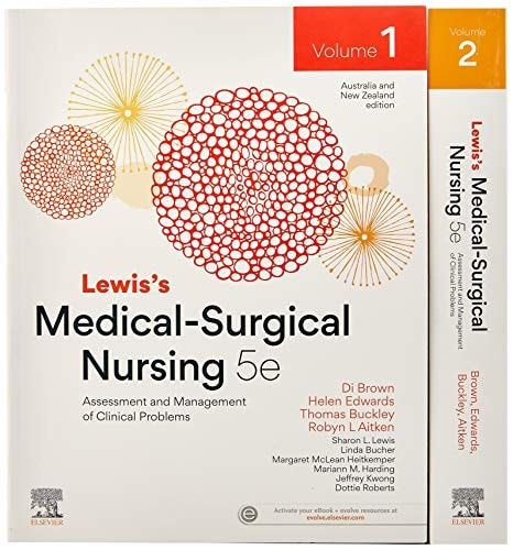 Lewis's Medical-Surgical Nursing: Assessment and Management of Clinical Problems, 2-Volume Set, 5th ANZ Edition Includes Elsevier Adaptive Quizzing for Medical Surgical Nursing, ANZ 5e