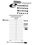 Can institutional transition stimulate long-run growth? (Economics Division working papers)