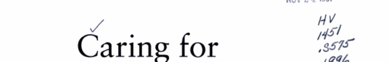 Caring for Older People