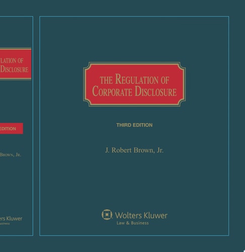 The Regulation of Corporate Disclosure