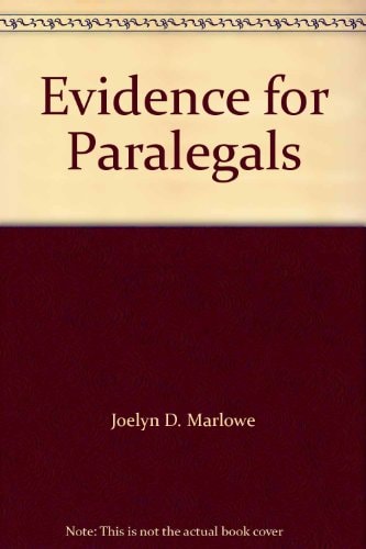Evidence for Paralegals