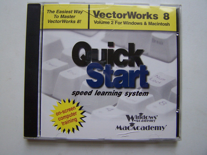 VectorWorks 8.0 Training CD - Vol 2 of 5 - Macintosh/Windows