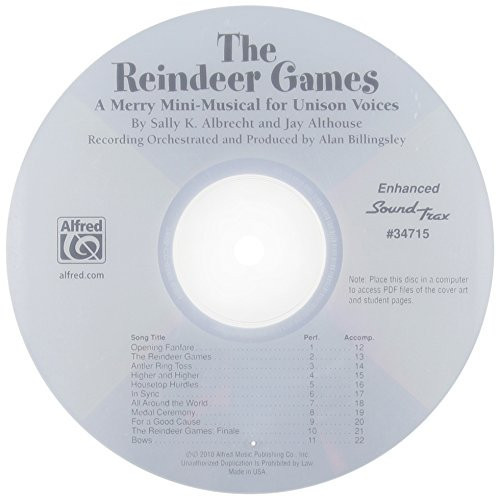 The Reindeer Games: A Merry Mini-Musical for Unison Voices (SoundTrax) (CD)