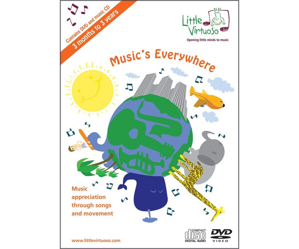 Music's Everywhere Music Appreciation Through Songs and Movement, Dvd & Cd