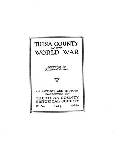 Tulsa County in the World War