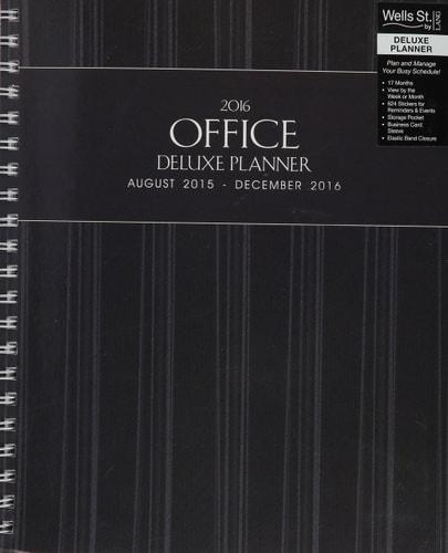 Office 2016 Deluxe Planner: August 2015 - December 2016