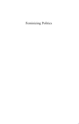 Feminizing Politics