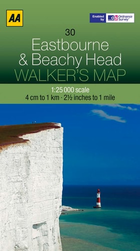AA Eastbourne & Beachy Head Walker's Map