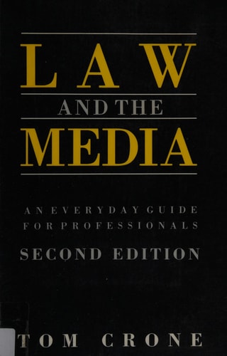 Law and the media: An everyday guide for professionals