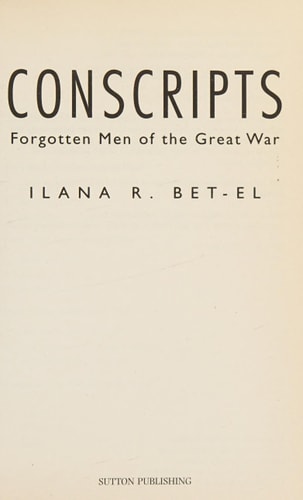 Conscripts Lost Legions of the Great War